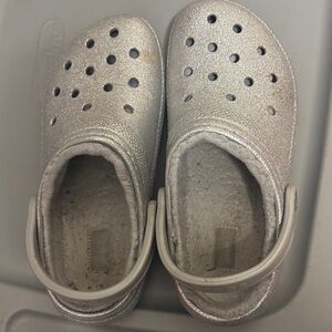 CROCS Women's Silver Flats